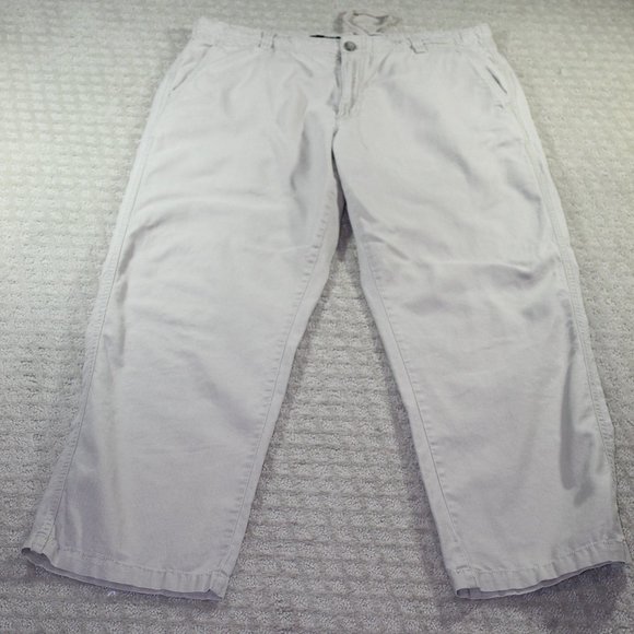 Marc Anthony Men's 36x30 Linen Cotton Blend Light Brown Pants - Picture 1 of 5